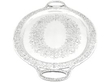 Decorative Sterling Silver Serving Tray with Handles side