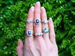 Cluster View of Heart Cut Diamond Engagement Ring