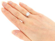 Wearing 1930s Diamond Solitaire Engagement Ring in Platinum