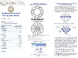 certificate for Round Brilliant Cut Diamond Trilogy Ring