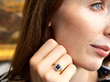 18ct Gold Sapphire and Diamond Cluster Ring