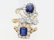 gemstone rings stacked