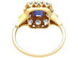 18ct Gold Sapphire and Diamond Cluster Ring back