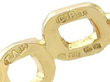 Vintage Gold and Aquamarine Ring Hallmarks