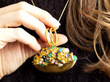 Gemstone Gold Pendant wearing