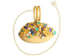 Multi Gemstone Gold Pendant