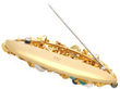 Multi Gemstone Gold Brooch open