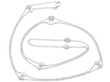 18ct White Gold Diamond Chain Necklace