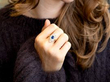Modelling Navette Sapphire Ring