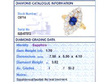 Navette Sapphire and Diamond Ring grading card
