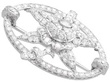 Floral Diamond Brooch in Platinum