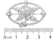 Edwardian Floral Diamond Brooch in Platinum size