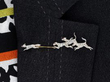 Victorian Diamond Fox Hunt Pin Brooch wearing