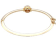 Antique Sapphire Cluster Gold Bangle back