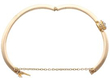 Antique Sapphire Cluster Gold Bangle open