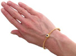 wearing Antique Sapphire Gold Bangle