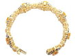 Yellow and Blue Sapphire Bracelet open