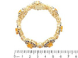 Yellow and Blue Sapphire Bracelet in Gold size