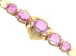 Antique Pink Topaz Bracelet in Gold setting