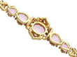 Antique Pink Topaz Bracelet in Gold reverse