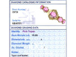 Antique Pink Topaz Bracelet in Gold grading card