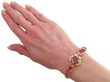 Pink Topaz Bracelet in Gold wearing