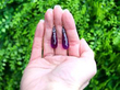 Antique Amethyst Drop Earrings outside