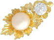 Gold Pearl and Diamond Earring