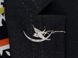 Victorian Brooch on lapel