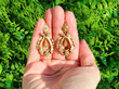 Antique Pearl Drop Earrings in Natural Light