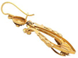 Side View of Antique Pearl Drop Earrings