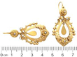Antique Pearl Drop Earrings in Gold Size