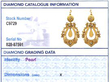 Antique Pearl Drop Earrings Grading Card