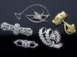 Diamond Brooch Art Deco with other Jewellery