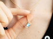 Edwardian Gold Aquamarine Pendant