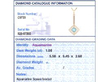 Edwardian Gold Aquamarine Pendant Necklace grading card