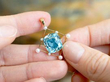 Gold Aquamarine Pendant Necklace