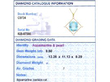 Gold Aquamarine Pendant Necklace with Pearls grading card