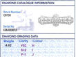 1930s Platinum Diamond Brooch grading card