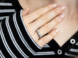 modeling Bezel Set Five Stone Ring in Gold