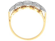 Bezel Set Five Stone Ring in 18k Yellow Gold