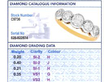 Bezel Set Five Stone Ring Grading Card
