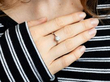 1.5 carat Diamond Solitaire Platinum Ring on Hand