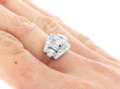 1950s Diamond Dress Ring in Platinum on hand