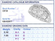 1950s Diamond Dress Ring in Platinum grading card