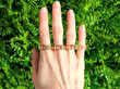 Antique Garnet and Pearl Bracelet in Gold outside