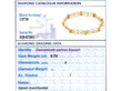 Antique Garnet and Pearl Bracelet in Gold grading card