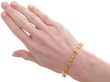 Antique Garnet and Pearl Bracelet in Gold wearing