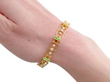 Antique Garnet and Pearl Bracelet in Gold being worn
