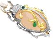 Scarab Beetle Brooch